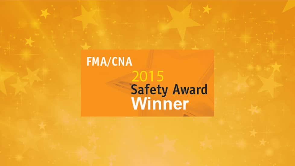 Eberl Iron Works Wins 2015 Safety Award of Merit from FMA