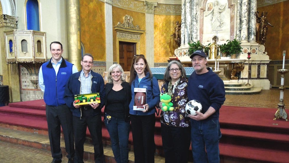 Eberl Iron Works domates toys to St Luke's Mission Christmas 2015