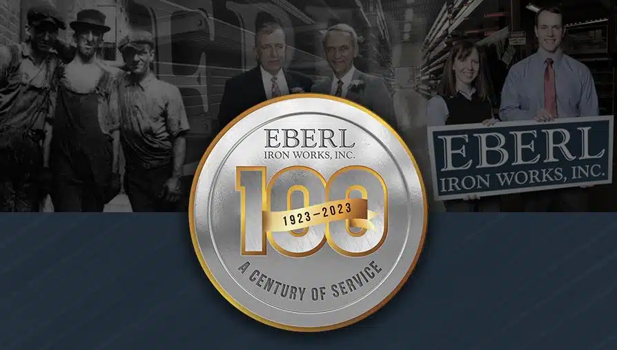 100th Anniversary Logo | Eberl Iron Works Inc. Buffalo NY USA