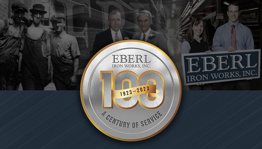 100th Anniversary Logo | Eberl Iron Works Inc. | Buffalo NY USA