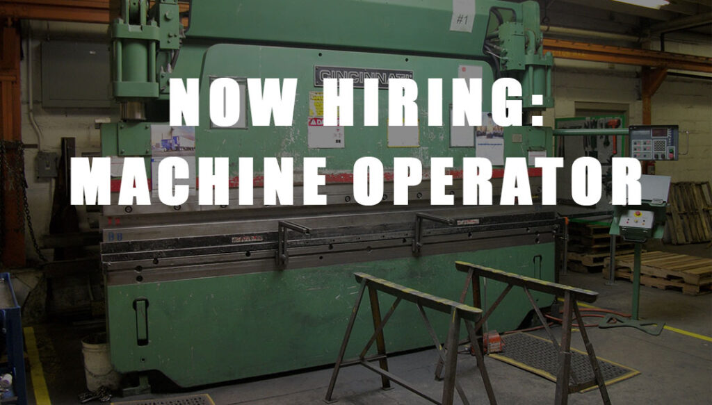 Eberl Iron Works is Now Hiring for the Position of Machine Operator